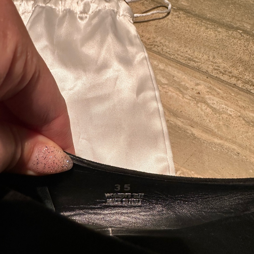 Roger Vivier Suede Metallic Ballet Flats in Black and Ombré Size 35 - Picture 6 of 7